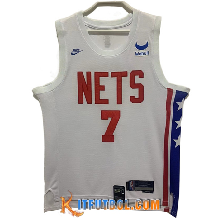 Camisetas Brooklyn Nets (DURANT #7) 2022/23 Blanco