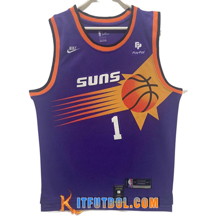 Camisetas Phoenix Suns (BOOKER #1) 2022/23 Violeta