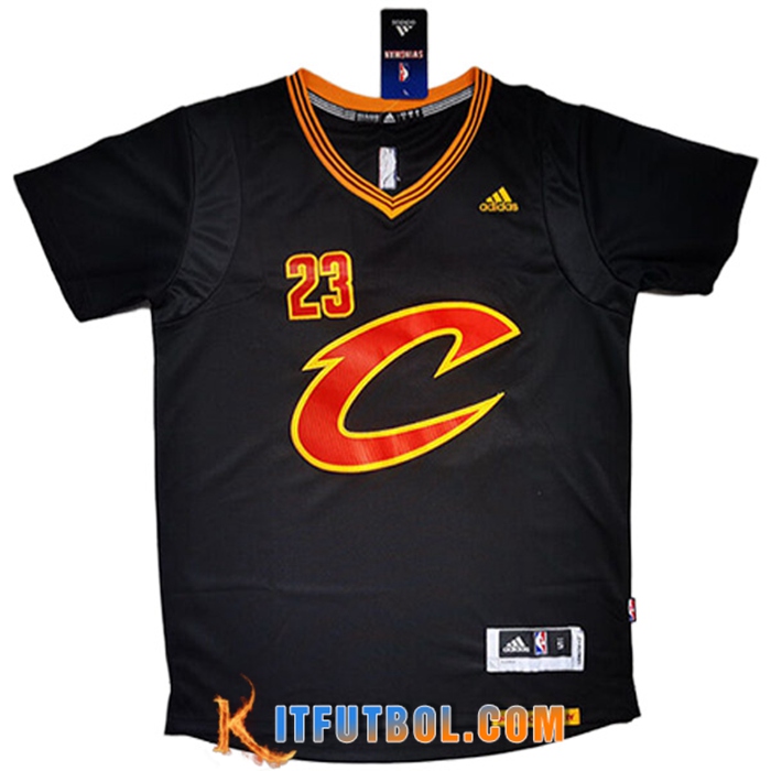 Camisetas Cleveland Cavaliers (JAMES #23) 2022/23 Negro