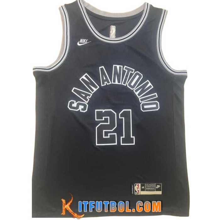 Camisetas San Antonio Spurs (DUNCAN #21) 2022/23 Negro
