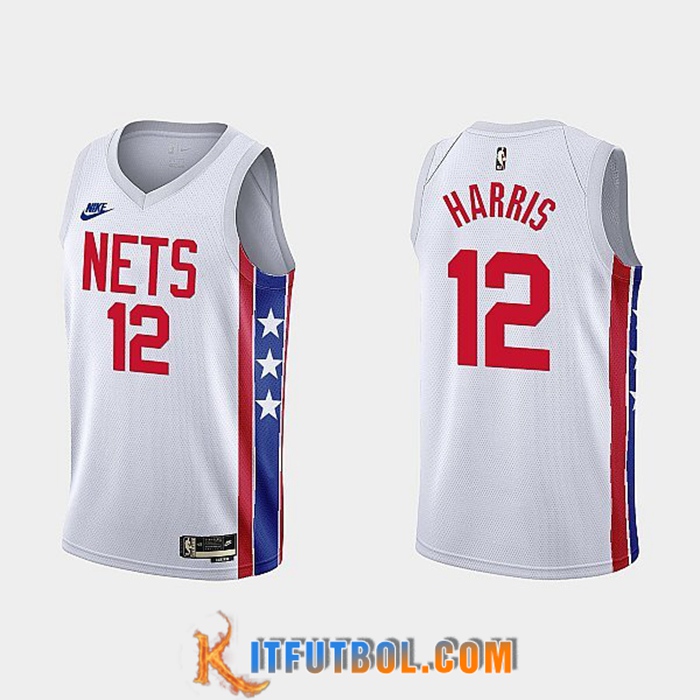 Camisetas Brooklyn Nets (HARRIS #12) 2022/23 Blanco