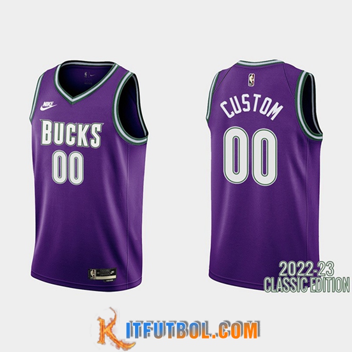 Camisetas Brooklyn Nets (CUSTOM #00) 2022/23 Violeta