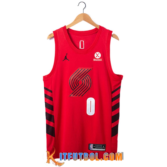 Camisetas Portland Trail Blazers (LILLARD #0) 2022/23 Rojo