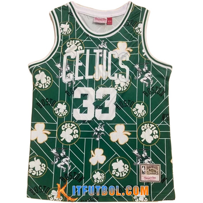 Camisetas Boston Celtics (BIRD #33) 2022/23 Verde