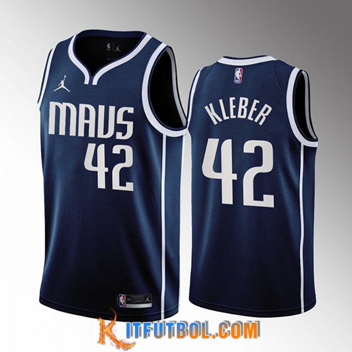 Camisetas Dallas Mavericks (KLEBER #42) 2022/23 Azul marino