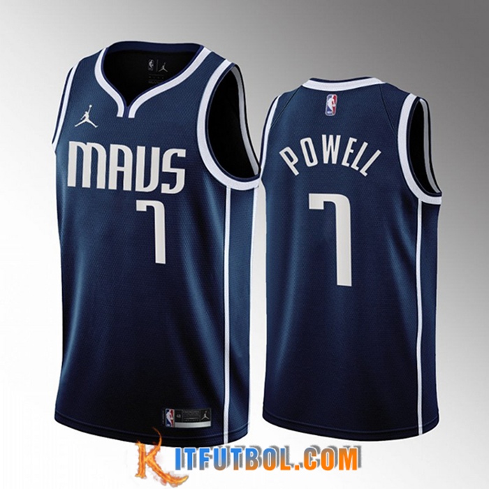 Camisetas Dallas Mavericks (POWELL #7) 2022/23 Azul marino