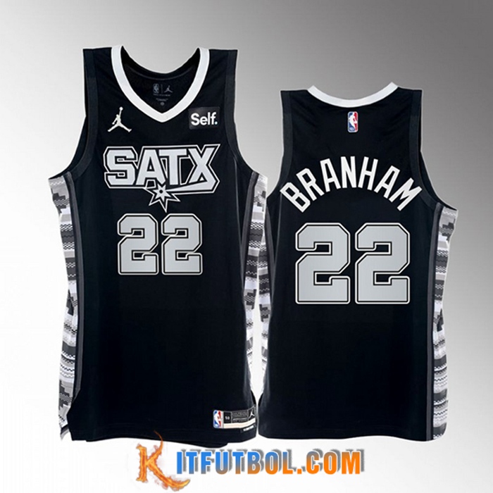 Camisetas San Antonio Spurs (BRANHAM #22) 2022/23 Negro