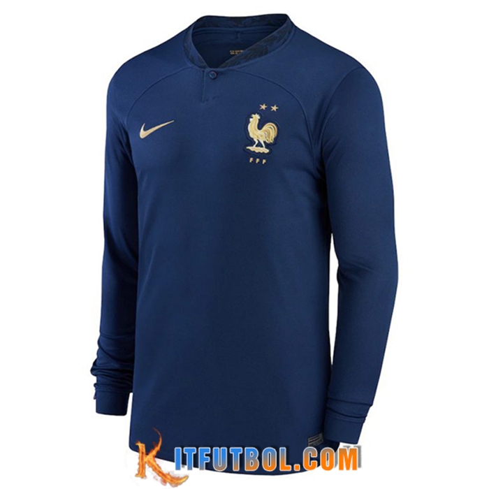 Nueva Camisetas De Futbol Francia Primera Manga Larga Copa Del Mundo 2022