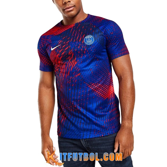 Camiseta Entrenamiento Nike PSG Azul/Rojo 2022/2023