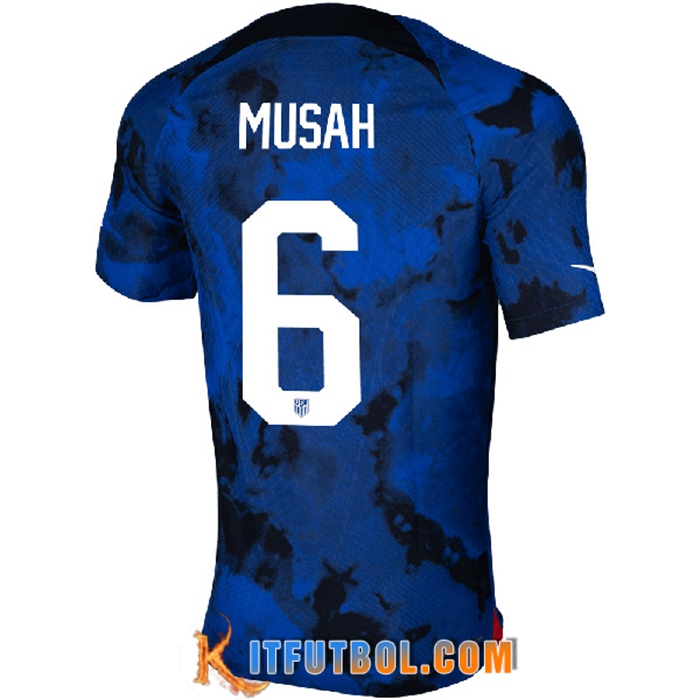 Camiseta Equipo Nacional Estados Unidos (MUSAH #6) 2022/2023 Segunda