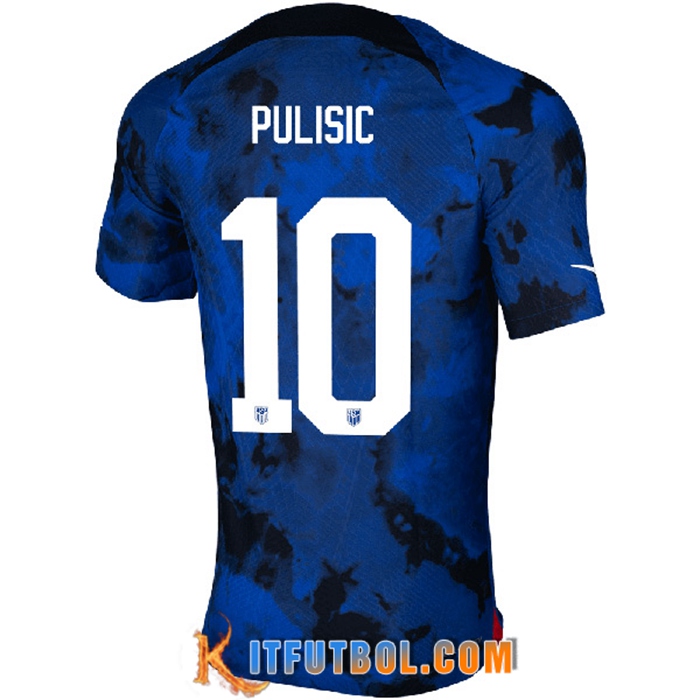 Camiseta Equipo Nacional Estados Unidos (PULISIC #10) 2022/2023 Segunda