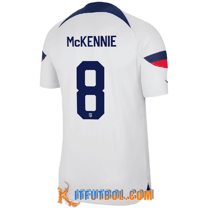 Camiseta Equipo Nacional Estados Unidos (McKENNIE #8) 2022/2023 Primera