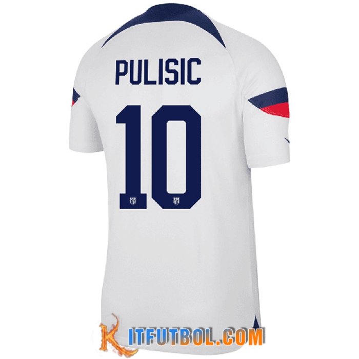Camiseta Equipo Nacional Estados Unidos (PULISIC #10) 2022/2023 Primera
