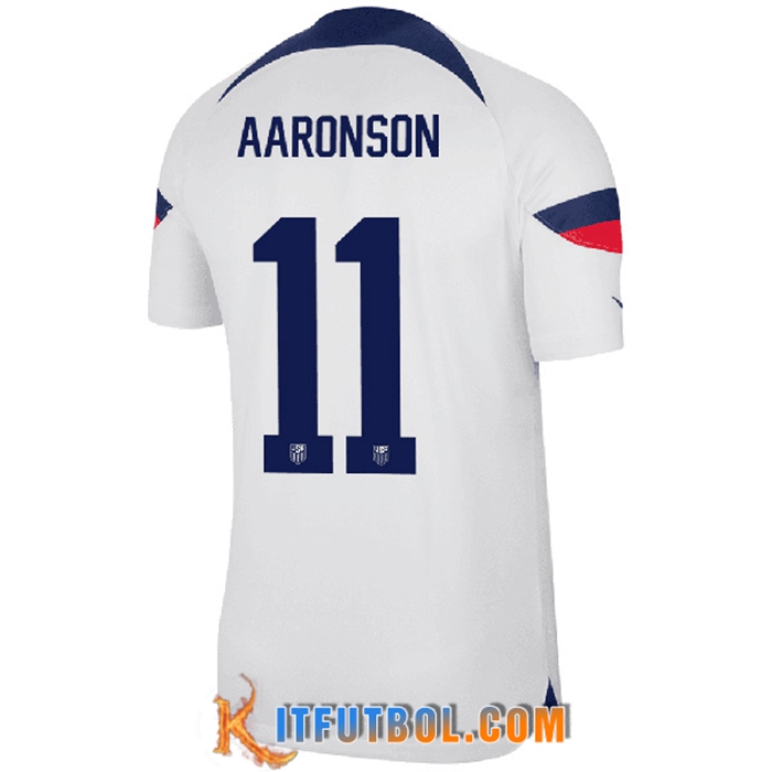 Camiseta Equipo Nacional Estados Unidos (AARONSON #11) 2022/2023 Primera
