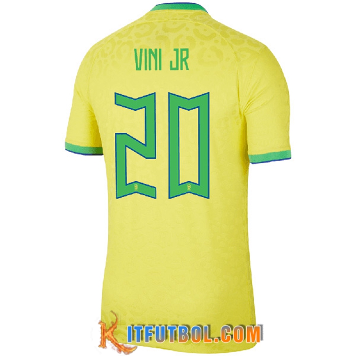 Camiseta Equipo Nacional Brasil (VINI JR #20) 2022/2023 Primera