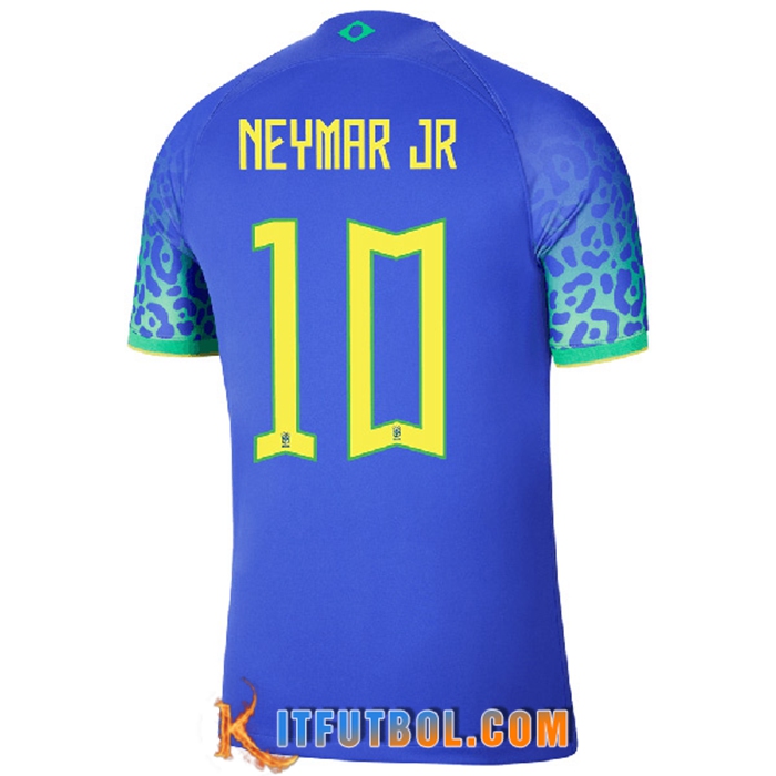Camiseta Equipo Nacional Brasil (NEYMAR JR #10) 2022/2023 Segunda