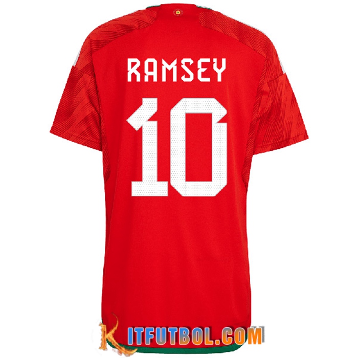 Camiseta Equipo Nacional Gales (RAMSEY #10) 2022/2023 Primera