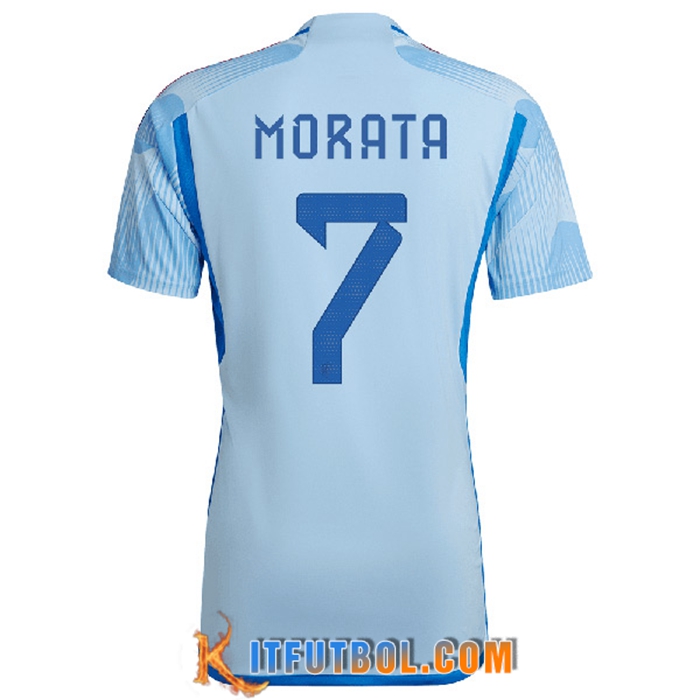 Camisetas De Futbol España (MORATA #7) Copa Del Mundo 2022 Segunda