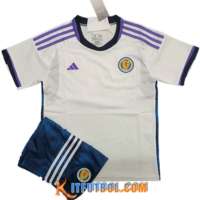 Nueva Camisetas De Futbol Escocia Ninos Segunda 2022/2023