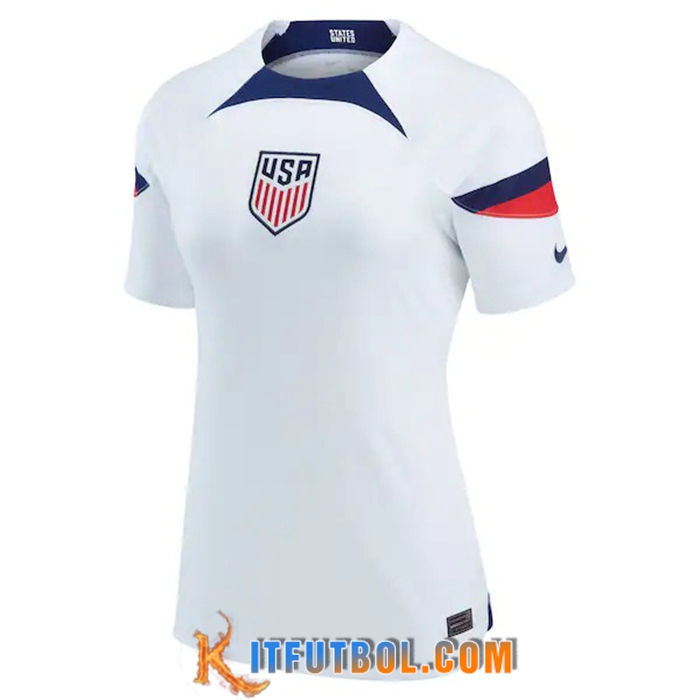 Camisetas De Futbol Estados Unidos Mujer Primera 2022/2023