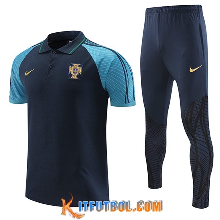 Camiseta Polo Portugal Azul Marine 2022/2023