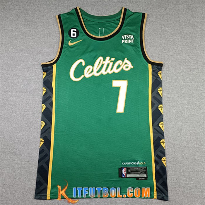 Camisetas Boston Celtics (BROWN #7) 2022/23 Verde