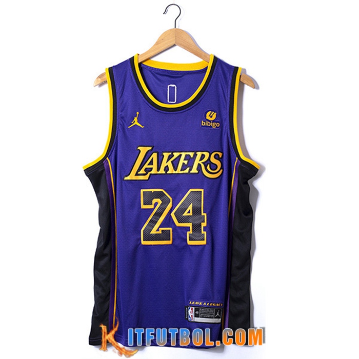 Camisetas Los Angeles Lakers (KOBE #24) 2022/23 Violeta