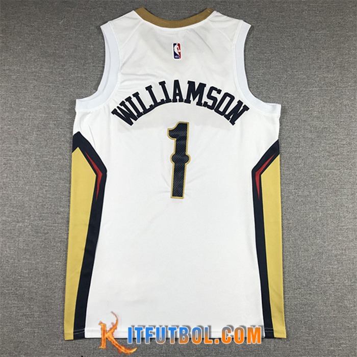Camisetas New Orleans Pelicans (WILLIAMSON #1) 2022/23 Blanco