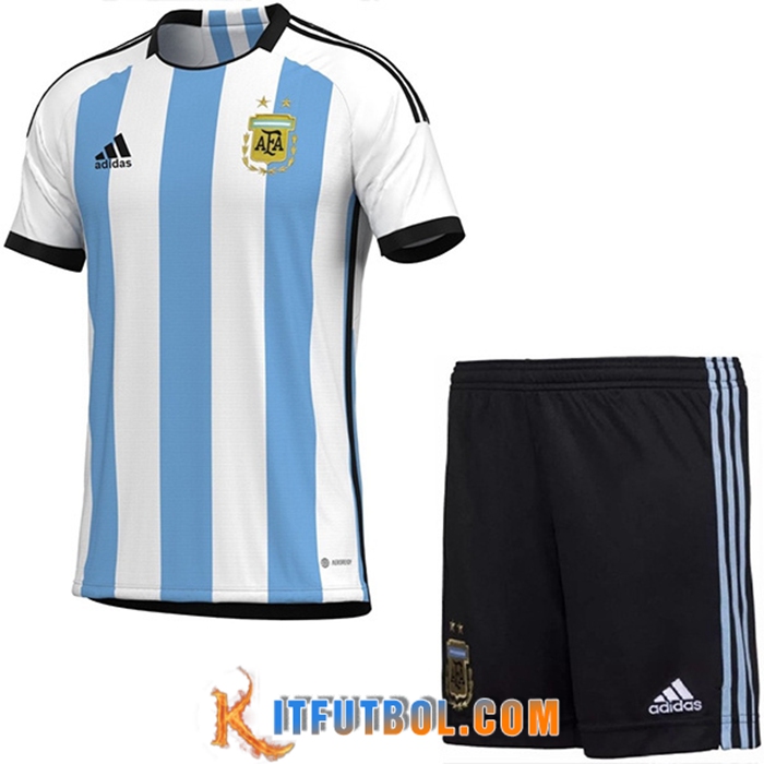 Camisetas De Futbol Argentina Ninos Primera Copa Del Mundo 2022