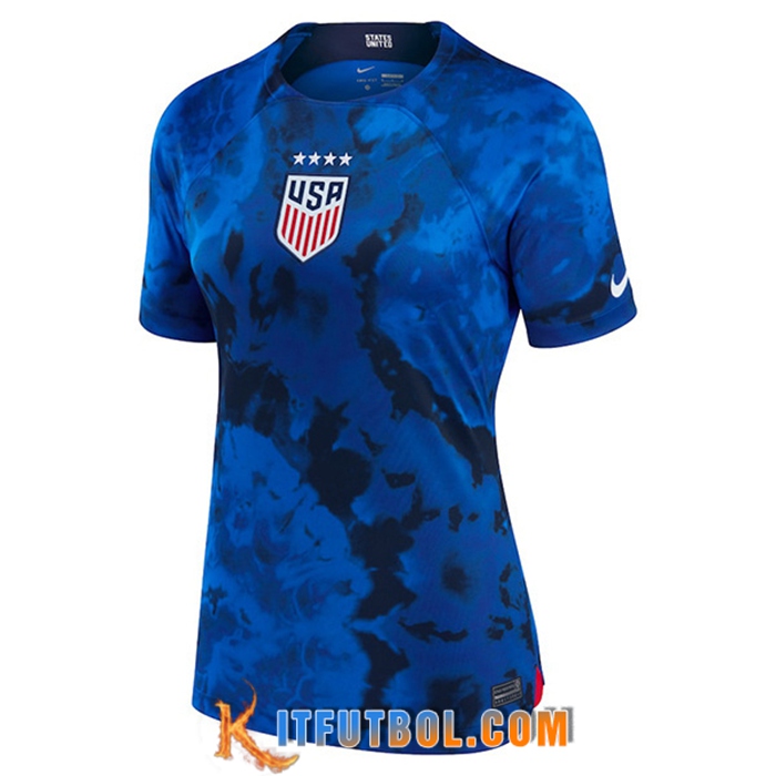 Camisetas De Futbol Estados Unidos Mujer Segunda Copa Del Mundo 2022