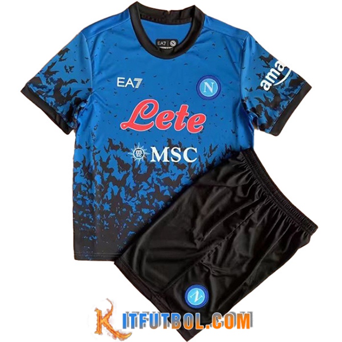 Nueva Camisetas De Futbol SSC Napoli Ninos Halloween 2022/2023