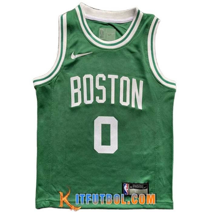 Camisetas Boston Celtics (TATUM #0) 2022/23 Verde