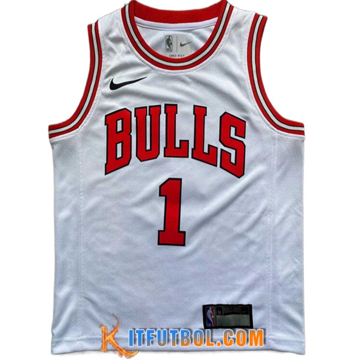 Camisetas Chicago Bulls (Rosa #1) 2022/23 Blanco