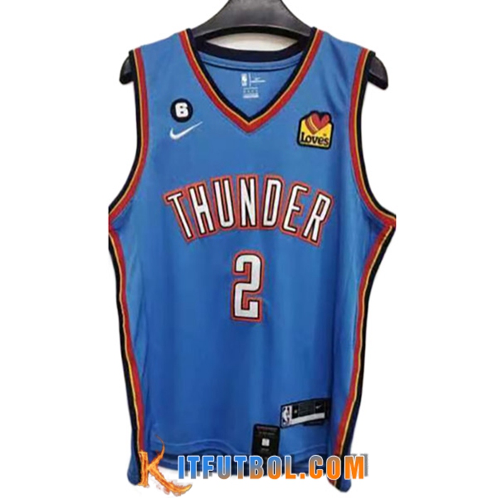 Camisetas Oklahoma City Thunder (GILGEOUS-ALEXANDER #2) 2022/23 Rojo