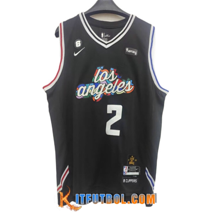 Camisetas Los Angeles Clippers (LEONARD #2) 2022/23 Negro