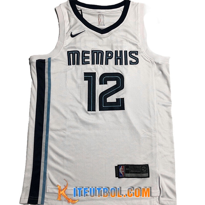 Camisetas Memphis Grizzlies (MORANT #12) 2022/23 Blanco