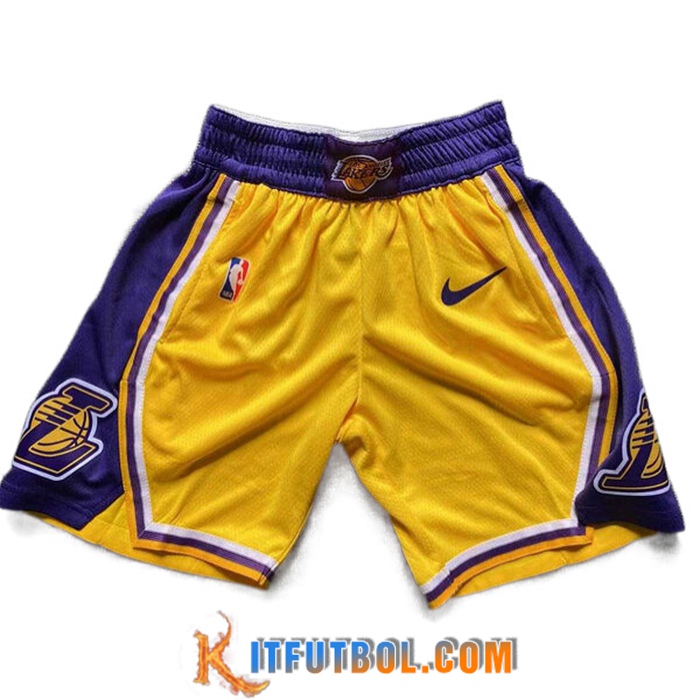 Cortos NBA Los Angeles Lakers Amarillo/Violeta