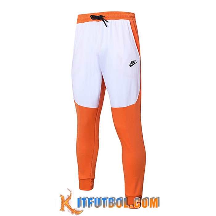 Pantalon Entrenamiento NIKE Blanco/Naranja 2022/2023