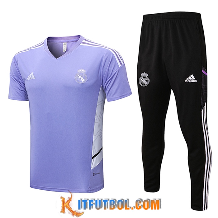Camiseta Entrenamiento + Pantalones Real Madrid Violeta 2022/2023