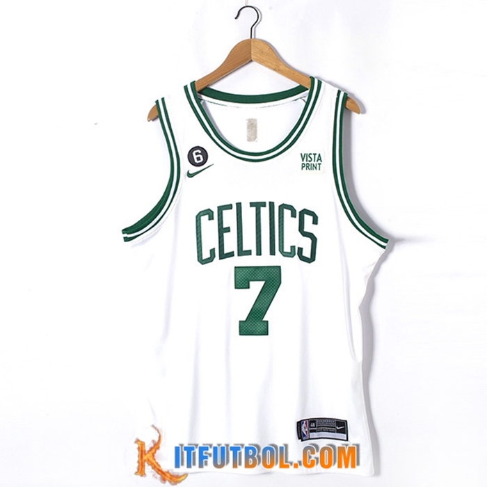 Camisetas Boston Celtics (BROWN #7) 2022/23 Blanco