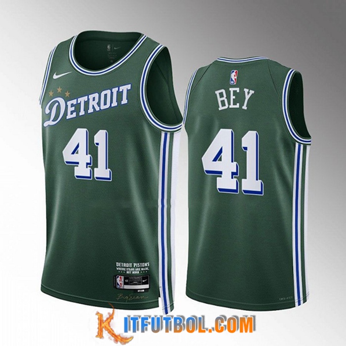 Camisetas Detroit Pistons (BEY #41) 2022/23 Verde