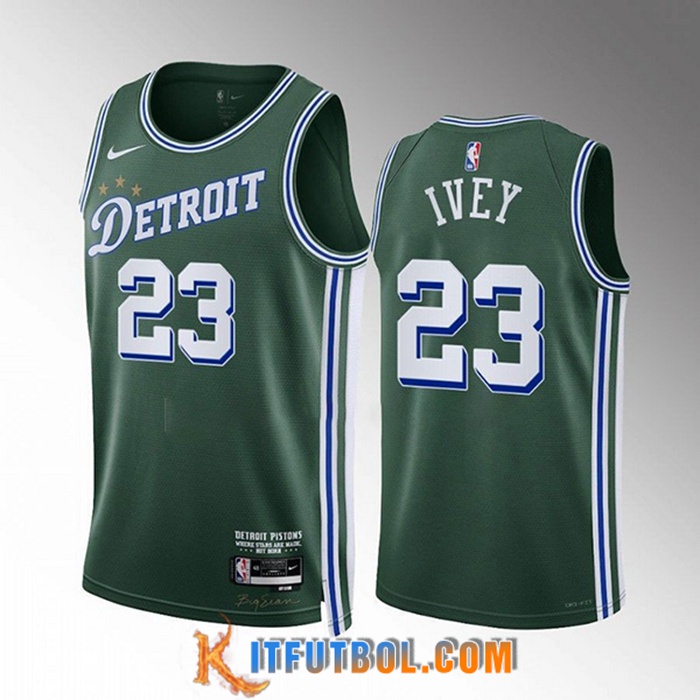 Camisetas Detroit Pistons (IVEY #23) 2022/23 Verde