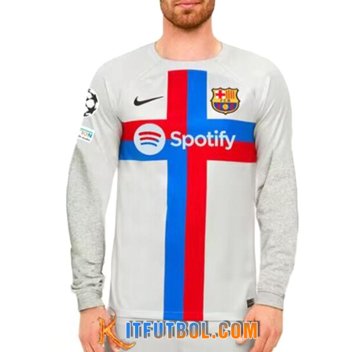 Camisetas De Futbol FC Barcelona Tercera Manga Larga 2023/2024